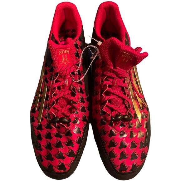 Adidas Cleats Adizero 2015 Cincinnati Red Gold Black Mens 14 NEW Baseball 753001 main image 8